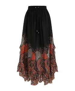 Zimmermann Rhiannon Ruffle Maxi Skirt