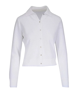 Polo-Collar Cardigan