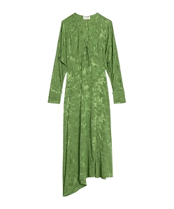 Rouna Horse-Jacquard Tie Midi Dress