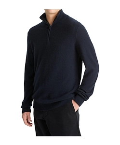 Long-Sleeved Semi-Zipper Sweater