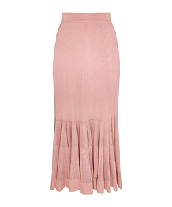 Zimmermann Metallic Pleated Knitted Skirt