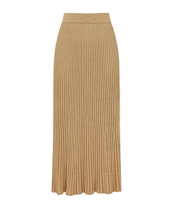 Zimmermann Luna Metallic Midi Skirt