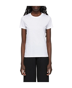 Open-Necked White T-Shirt