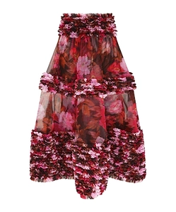 Zimmermann Luna Ruffle Midi Skirt