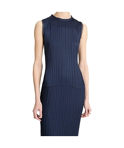 Pleated Sleeveless Top