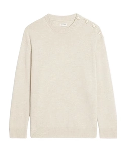 Zadig & Voltaire Swyna Lc Bijoux Star-Embellished Crewneck Jumper