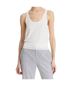 Perforated-Knit Top
