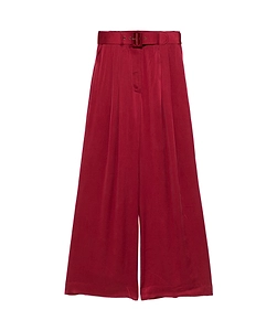 Zimmermann Wide-Leg Satin Trousers