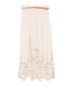 Zimmermann Wylie Embroidered Midi Skirt
