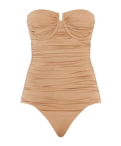 Junie Lurex Gathered Swimsuit