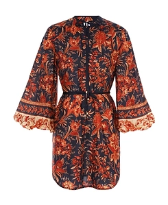 Printed Girdle Blouse