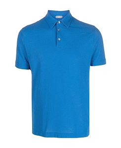 Zanone Short-Sleeved Straight-Hem Polo Shirt