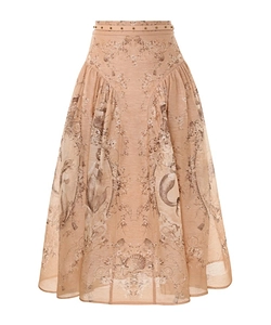 Rebellion Printed Midi Skirt