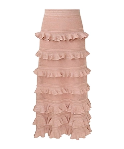 Ruffled Maxi Skirt