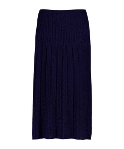 Ribbed Lurex Midi Skirt