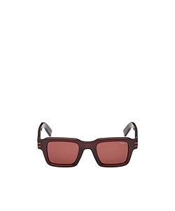 Zegna Rectangular Frame Sunglasses