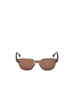Zegna Geometric Frame Sunglasses