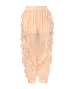 Ruffled Lace Trousers