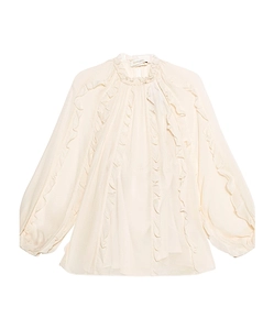 Zimmermann Frill Billow Long-Sleeved Top