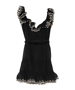 Zimmermann Ruffled Trim Tiered Dress