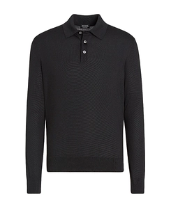 Long-Sleeved Polo Shirt
