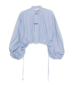 Striped Long-Sleeved Woven Shirt