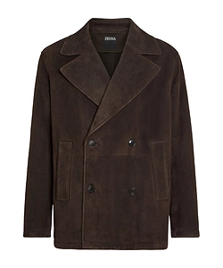 Shearling Wool Peacoat