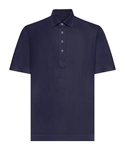 Zegna Buttoned Straight Hem Polo Shirt