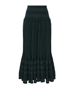 Teal Rebellion Midi Skirt