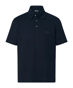 Zegna Short-Sleeved Buttoned Polo Shirt