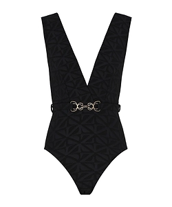 Zimmermann Maxine Belted One-Piece Beachwear
