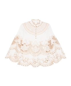 Wanderlust Button Embroidery Blouse