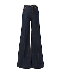 Zimmermann Belted Wide-Leg Jeans