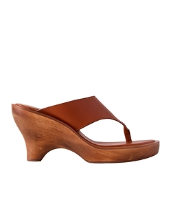 Wild Wedge Leather Platform Sandals