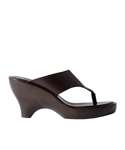 Wild Wedge Leather Platform Sandals