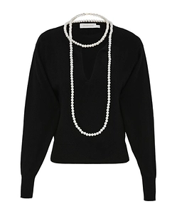 Zimmermann Long Sleeve Necklace Jumper