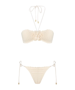 Zimmermann Awaken Crochet Flower Bikini