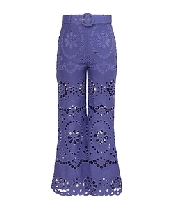 Zimmermann Broderie Anglaise Cropped Trousers
