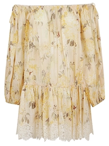 Zimmermann Cascadian Tiered Printed Mini Dress