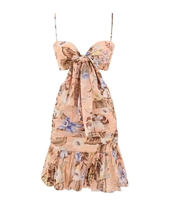 Zimmermann Coco Bow Front Mini Dress