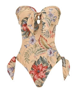 Zimmermann Coco Scarf Tie 1Pc Swimsuit