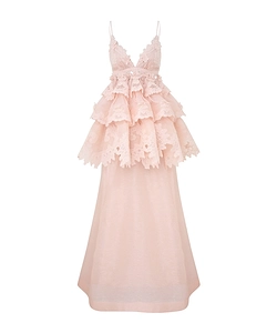 Zimmermann Crush Tiered Lace Maxi Dress