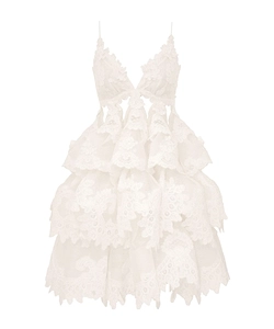 Zimmermann Crush Tiered Lace Dress