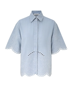 Zimmermann Daylight Broderie Denim Shirt