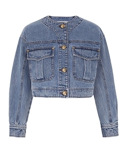 Zimmermann Denim Cropped Jacket