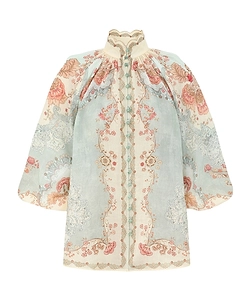 Zimmermann Daylight Wallpaper Floral Mint Blouse