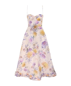 Zimmermann Luna Ruffle Midi Dress