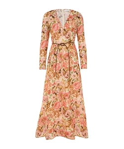 Zimmermann Floral Printed Plunge Maxi Dress