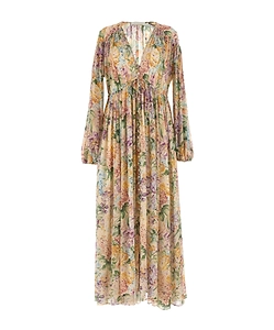 Zimmermann Halliday Gathered Maxi Dress
