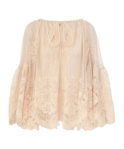 Zimmermann Hypnotic Tiered Lace Blouse
